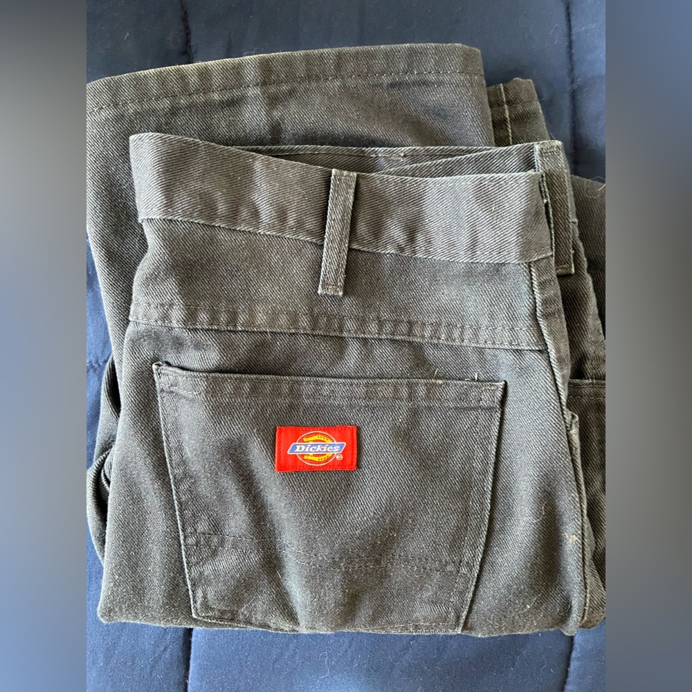 Men’s Dark Blue Jean Work Pants (34x32)